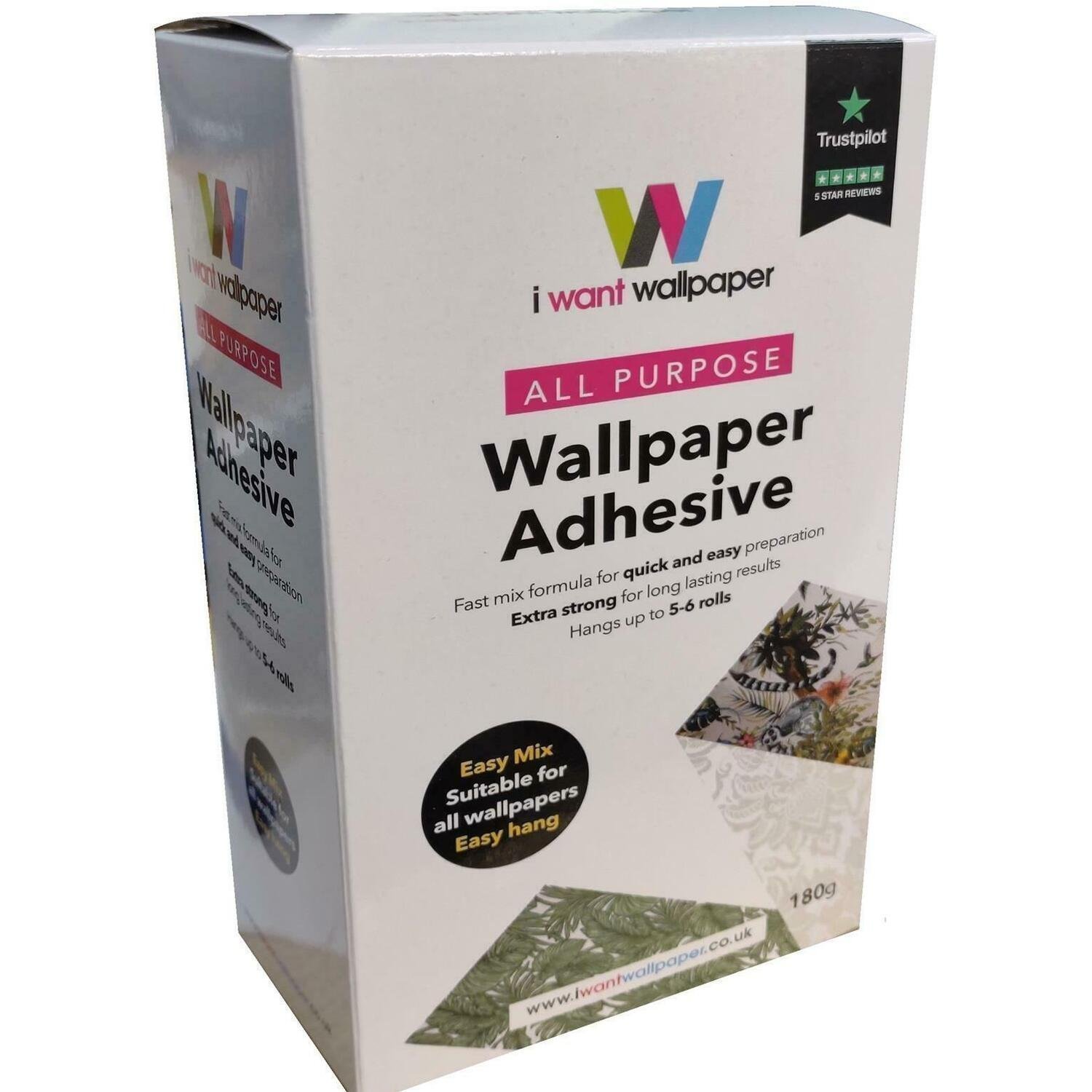 All Purpose Wallpaper Adhesive Wall Paste - White / Off White by I Want Wallpaper - Image 2